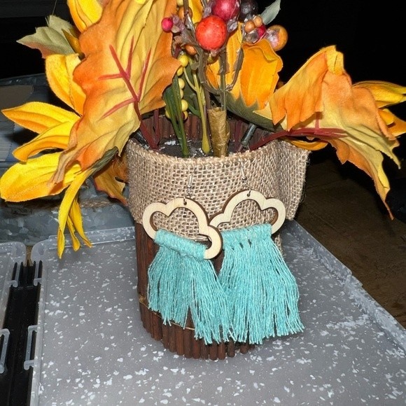 Boho Macrame Earrings - Picture 1 of 1